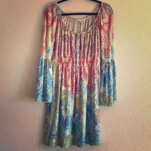 Boston Proper flare sleeve dress